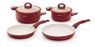 SET DE OLLAS ECLIPSE ROJO 6PCS